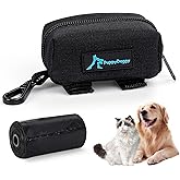 PuppyDoggy 1 Pack Poop Bag Holder for Dogs and Cats Waste Bag Dispenser Poop Bag Pouch Dispenser with 1 Roll of Free Poop Bag