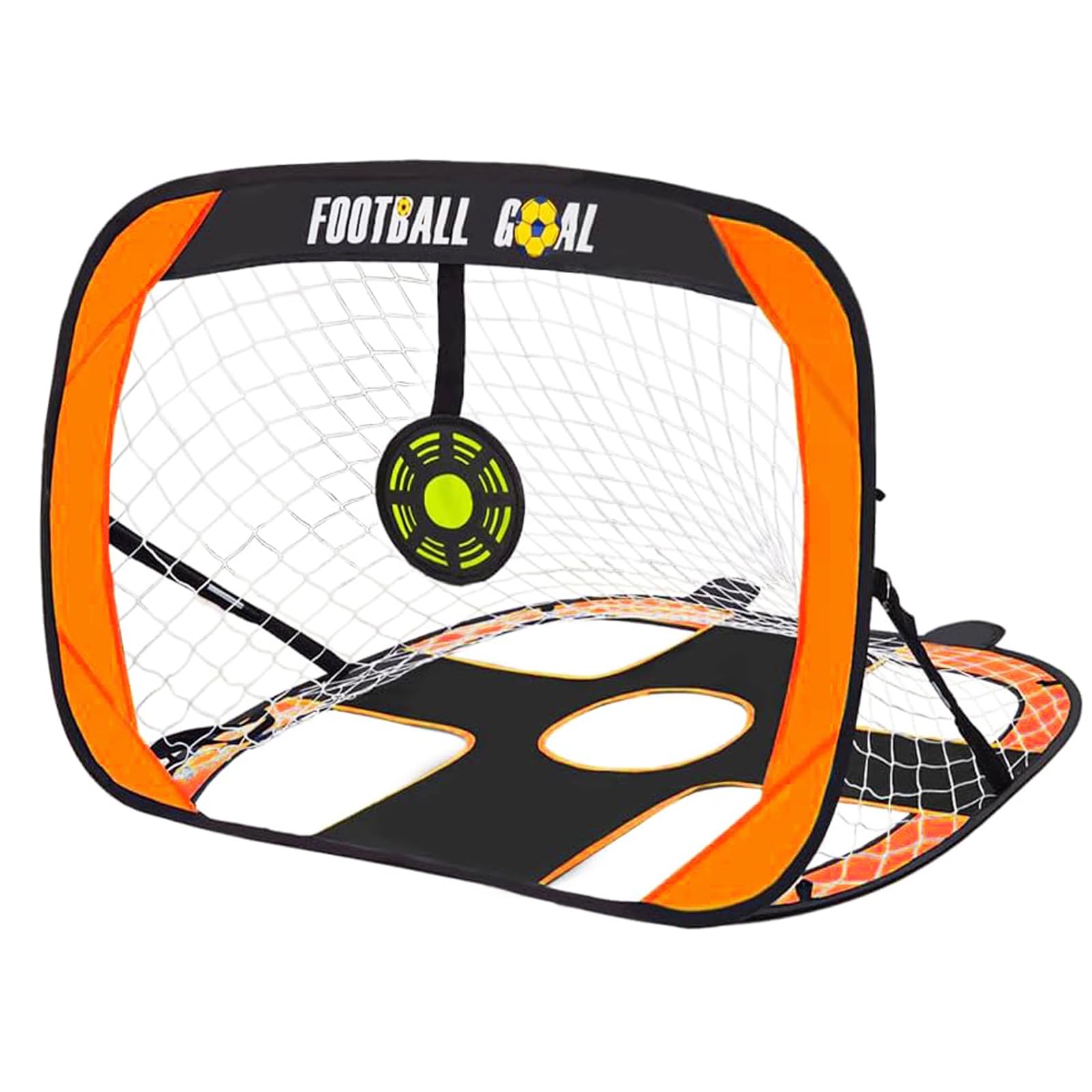 OIZENT Football Goal,Kids Football Goal Target Football Net Pop Up 2 In 1 Football Training Equipment,Portable and Foldable Goal Posts for Garden,Park,Beach,Outdoor,Indoor Kicking Fun
