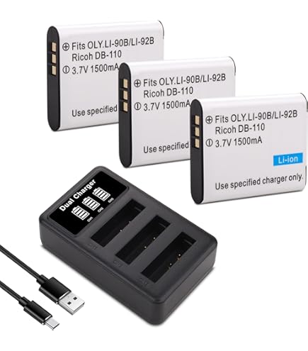 Amazon.com : Battery 2 Pack for Olympus Stylus Tough TG-850, Tough