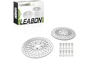 LEABON 11.5" Front Rear Brake Rotor Compatible with Harley Davidson Touring Sportster Dyna Softail Fxrs Dyna Super Glide 1984-2019 2PCS