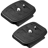 2 Pieces Tripod Quick Release Plate Tripod Adapter Mount Camera Tripod Adapter Plate Parts for Tripods and Cameras Tripod Mou