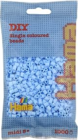 Hama Light Blue Beads 1000 Pack in Bag Craft Kit New 2021