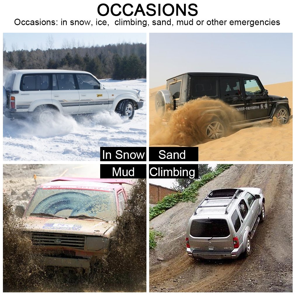 Car Snow Chains Snow Tire Chains for Cars Antislip Car Chains