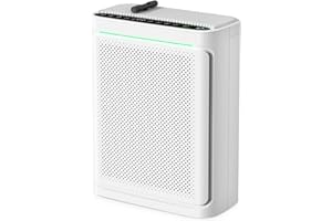 VOOPNU Air Purifiers For Home With Air Quality Display Cover Area Up to 2152 Sq.Ft Equipped with True H13 HEPA Washable Filter Air Cleaner with Fragrance Sponge for Bedroom Dorm Room, DH-JHD08(White)