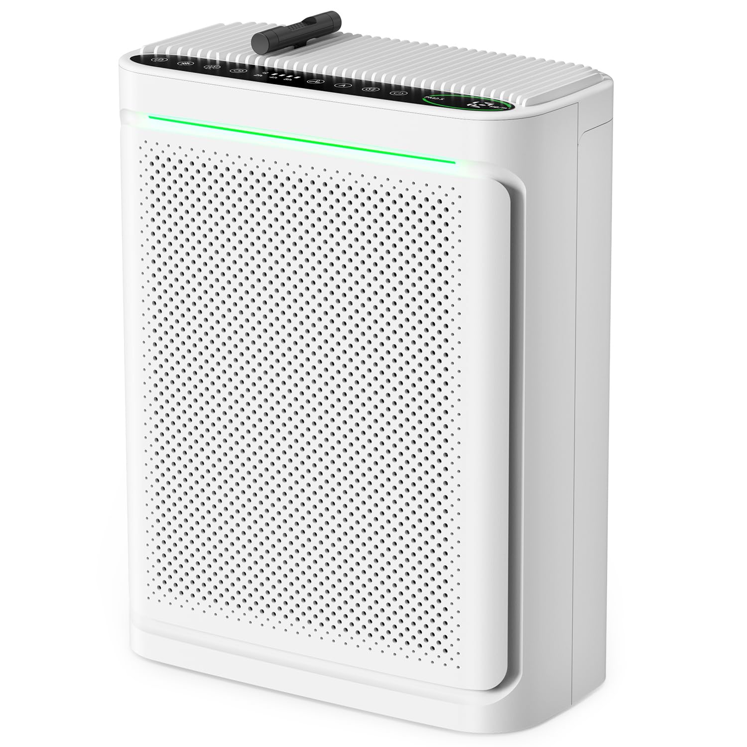 Photo 1 of VOOPNU Air Purifiers For Home With Air Quality Display Cover Area Up to 2152 Sq.Ft Equipped with True H13 HEPA Washable Filter Air Cleaner with Fragrance Sponge for Bedroom Dorm Room, DH-JHD08(White)