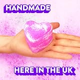 ZIMPLI 4 Large Love Heart Bath Bombs Gift Set UK Made for Her Valentine's Day view 5