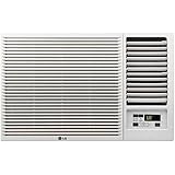 LG LW8016HR 7,500 115V Window-Mounted Air Conditioner with 3,850 BTU Supplemental Heat Function, 8000, White
