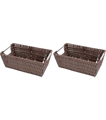 Amazon.com: Whitmor Rattique Small Shelf Tote (6500-2712-JAVA