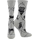 WHD Pug Crew Socks for Women & Men | Gift for Dog Lovers, Cute Pet Socks