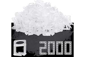 DGSL Tile Leveling System, 2000-Piece 1/8" Tile Spacers Clips Tile Tools, Tile Installation Tools for Professional Ceramic Tile and Stone Installation