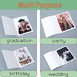Litpoetic 100 Pack Photo Folder Frame for 4x6 or