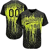 Custom Baseball Jerseys Stitched Men Women Youth, Personalized Baseball Shirts Button Up, Design Sports Team Uniforms