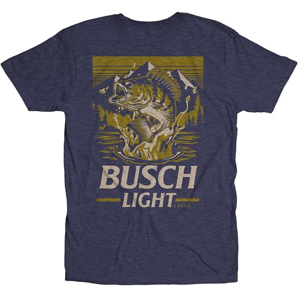 TheCHIVE Busch Beer Fish Outdoors Graphic T-Shirt - Casual Tee For Fishing, Boating, Camping - View #10