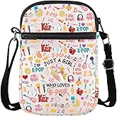 BDPWSS K-Pop Crossbody Bag K-Pop Singer Merchandise Just A Gi-rl Who Loves K-Pop Gift for K-Pop Music Fan K-Pop Team Gift