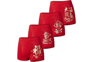 youlehe Men's Underwear Soft Bamboo Rayon Boxer Briefs Stretch Trunks Pack