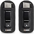 RYMMES 2-Pack Universal IWB Inside Waistband Magazine Holster | Concealed Carry Pistol Handgun Mag Pouch for Glock 17 19 26 4