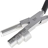 The Beadsmith Big Wrapper Pliers – Multi-Step Wrapping Tool –13, 16 & 20mm barrels - 7 Inches Long, 1.25” Stainless Steel Jaws, Cushioned Grips – Use to Shape Rings and Make Consistent Sized Loops …