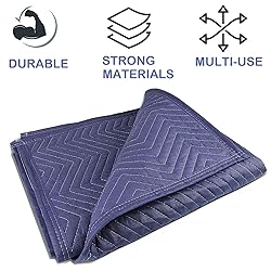 6 Pack 40x72 In Moving Blankets Heavy Duty Thick