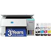 Epson EcoTank ET-2980 Wireless All-in-One Color Supertank Printer with up to 3 Years of Ink Refillable Tanks, Perfect for Hom