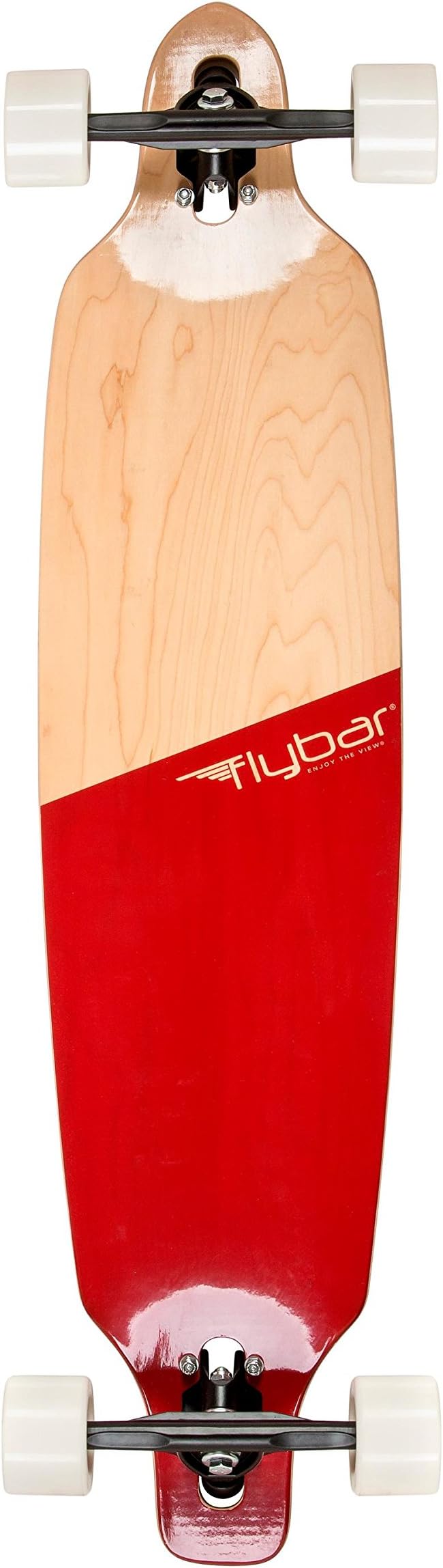 Flybar Skate Drop Through Longboard Skateboards 39" x 9" Lightweight 7 Ply Canadian Maple Skate Board - 70mm 78 PU Wheels with High Speed ABEC 9 Bearings