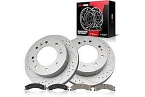 Torchbeam Front Brakes and Rotors Kit Brake Pads Brake Rotors and Pads for Chevrolet 2011-2019 Silverado 2500 HD,GMC 2011-2019 Sierra 2500 HD,2011-2019 Silverado 3500 HD,Brake Rotors Ceramic Pads Kit