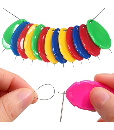 COHEALI 3-Pack Rose Gold Needle Threaders - Alloy Sewing & Embroidery Threading Tools For Hand Crafts