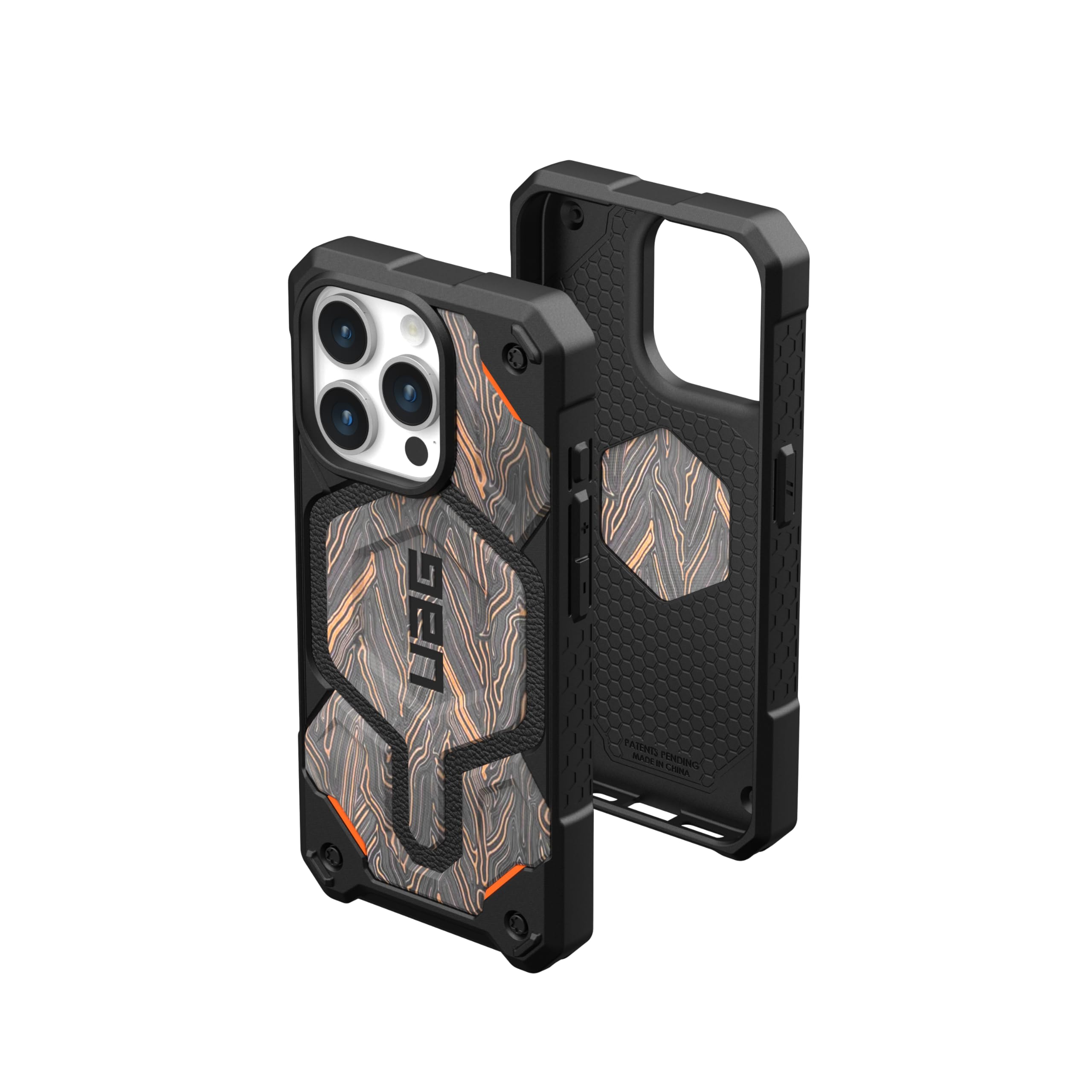 URBAN ARMOR GEAR UAG [Limited Edition] Designed for iPhone 15 Pro Case 6.1" Monarch Pro G-10, Built-in Magnet Compatible with MagSafe Charging Premium Garolite Rugged MIL-STD Protective Cover