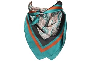 EIysee 27.5 Inches Satin Head Scarf -Hair Scarf Silk Head Scarf Silk Bandana Silk Hair Wrap Neck Scarf for Women Men