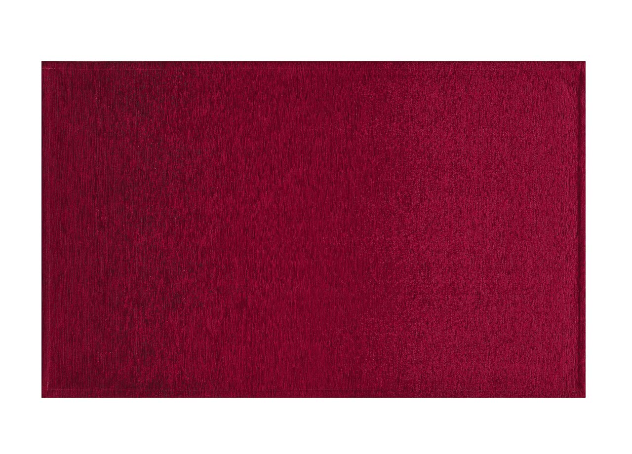 BIANCHERIAWEB Red Jupiter Design Non-Slip Velour Rug Bedroom And Living Room By Suardi