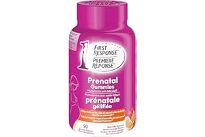 First Response Prenatal Gummy Multivitamin with Folic Acid - Gentle on Stomach - Can Be Used Prior to Conception, During Preg