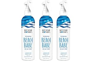 Not Your Mother's Beach Babe Sea Salt Spray (3-Pack) - 8 fl oz - Texturizing Spray for Tousled Hair - Add Texture and Grit to Hair with a Matte Finish