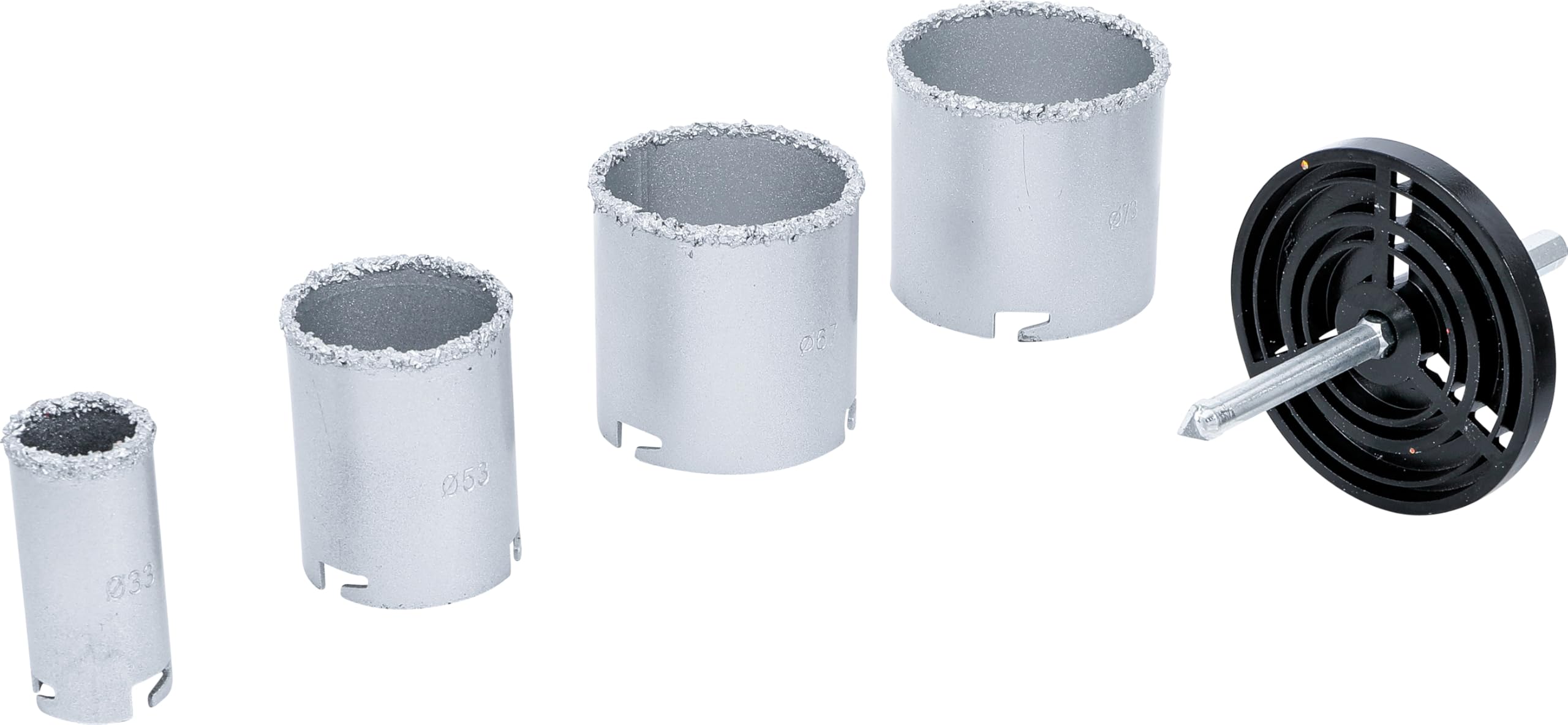 BGS 3910 | Tile Drill Bit Set | 33 - 73 mm | 6 pcs.