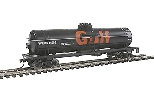 Walthers Trainline 40' Tank Car with Metal Wheels Ready to Run - Gulf Oil Company
