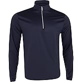 Greg Norman Men's Leaderboard 1/4 Zip Stretch Golf Pullover Navy M