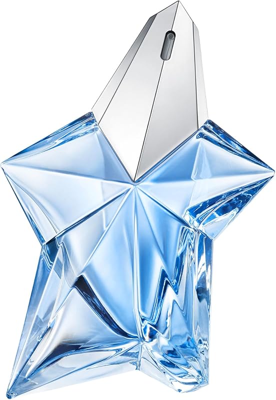 Mugler angel eau de parfum, perfume feminino, aroma gourmand com notas de âmbar, fragrância fascinante, recarregável, 100 ml