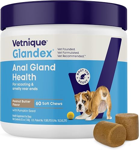 Vetnique Glandex golosinas masticables para glándulas anales de perros — Golosinas