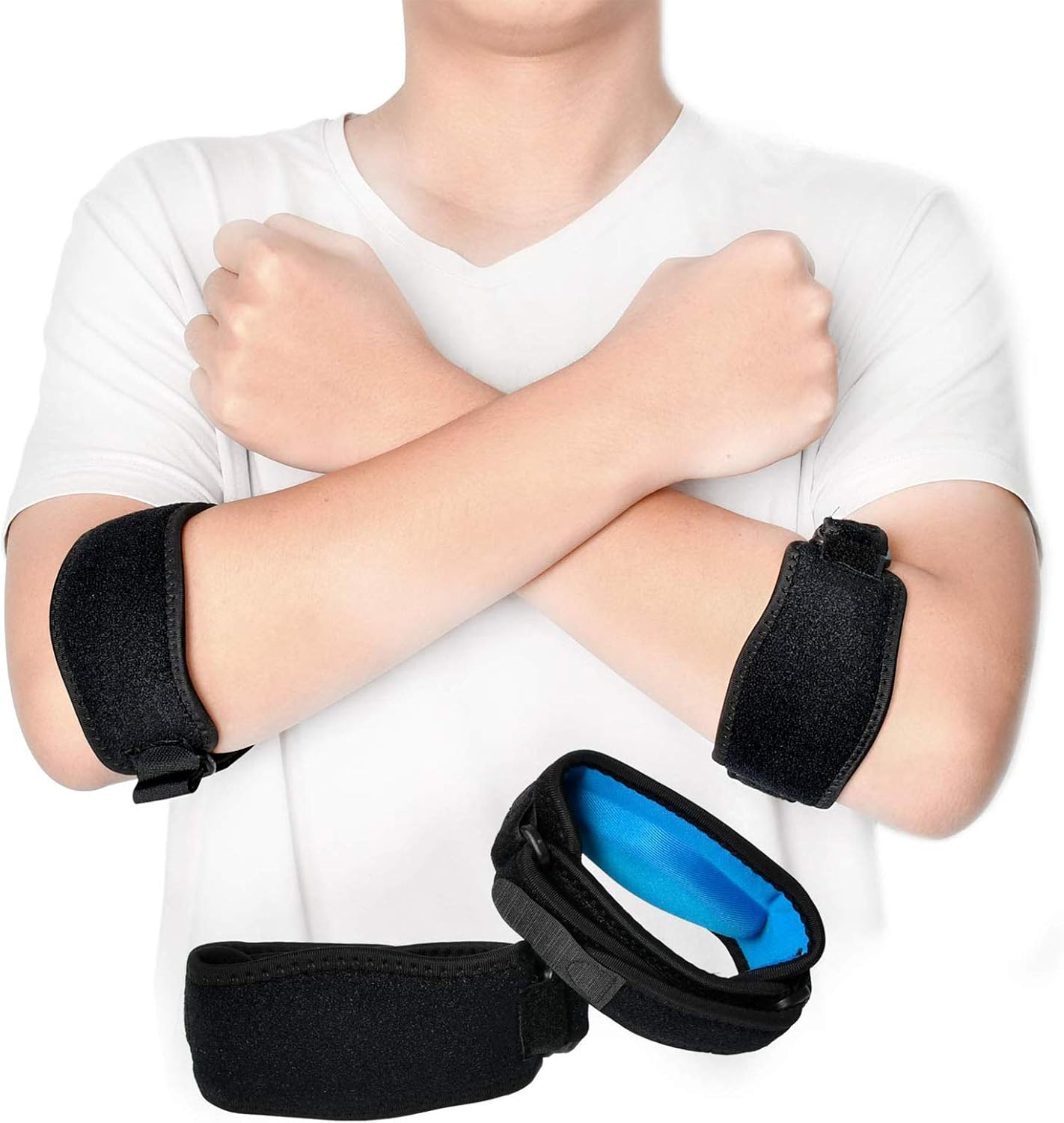 Epicondilitis Codo, Rodillera Para Codo, Banda Codo De Gimnasio, Rodillera Ajustable, Soporte Para Codo Para Tenista Y Golfista - Férula Epicondilitis, Transpirable Ligero Y Ajustable