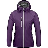 Little Donkey Andy Women's Insulated Winter Jacket Lightweight Waterproof Coat with Hood for Hiking Walking Travel