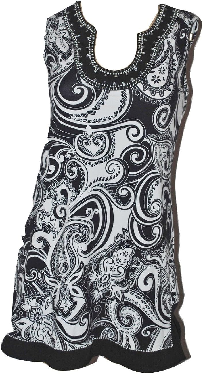 black and white geometric dress