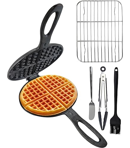 Amazon.com: Rome's #1100 Old Fashioned Waffle Iron, Cast
