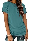 ATHMILE Tops for Women 2025 Round Neck Shirts