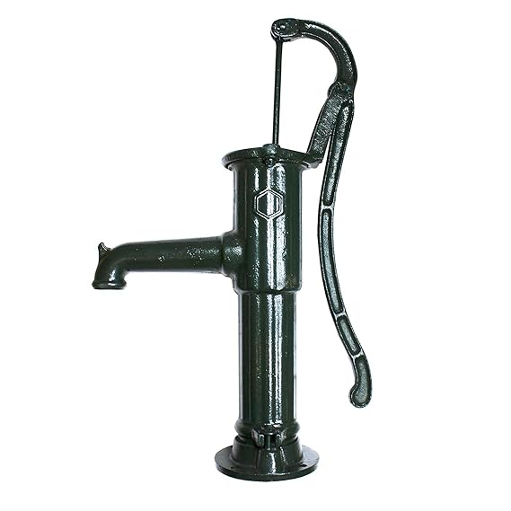 VARIOSAN Schwengelpumpe/Handpumpe mit Rundflansch 12708, grün, Typ 75