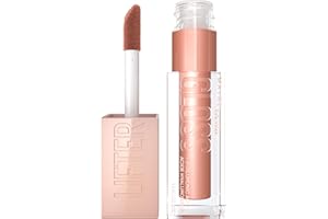 Maybelline New York Lifter Gloss, Hydrating Lip Gloss, High Shine for Fuller Looking Lips, Stone, Rosey Neutral, 5.4 ml