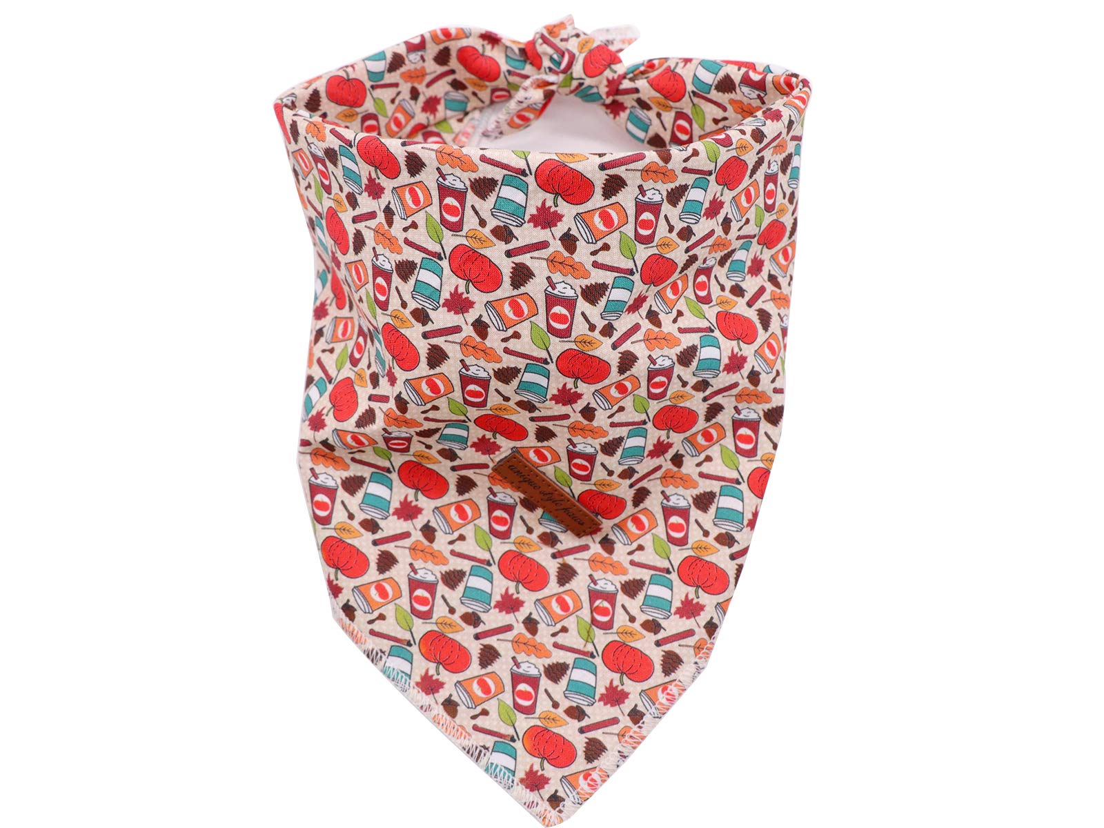 Unique Style Paws Dog Bandana Square Dog Scarf Dog Kerchief, Cotton Bibs Sarf for Small Medium Large Dogs Adjustable Dog Bandanas