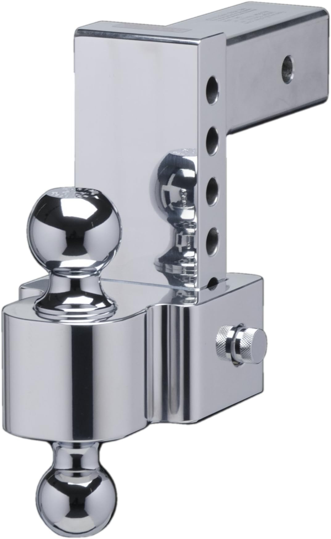 FastwayFlash 42-00-2625 E Series HD Adjustable Aluminum Ball Mount with 6 Inch Drop, 2.5 Inch Shank, and Chrome Plated Balls