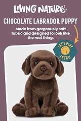 Living Nature Chocolate Labrador Puppy Soft Toy 16cm Brown view 2