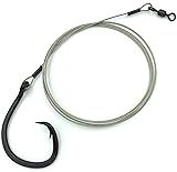 End Game Tackle Company 3 Pack 5' Shark Leader with Carbon Steel Circle Hook