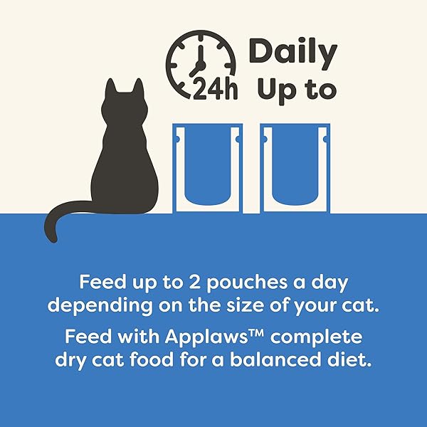 APPLAWS NATURAL WET CAT FOOD IN MOUSSE, LIMITED AND NATURAL INGREDIENTS, GRAIN-FREE, HIGH PROTEIN WITH NO ARTIFICIAL ADDITIVES, TUNA FILLET & MACKEREL (12 X 2.47OZ POUCHES)