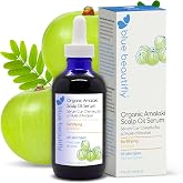 Blue Beautifly USDA Certified Organic Amla Oil for Scalp Serum, 4 fl oz | Strengthens Hair Follicles, Restores Growth &amp; Treats Dandruff. Enriched with Rosemary Oil and Ayurvedic Herbs.