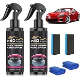 2Pcs P40 Car Scratch Quick Repair Nano Spray,Quick Paint Restoration,Instant Invisible Scratch Remover,Multifunctional Coating Renewal Agent Spray for All Cars &amp; Surfaces